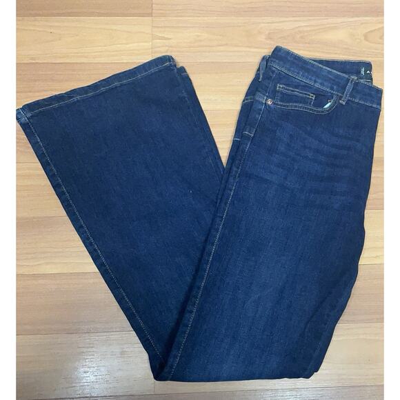 Amisu Flared Leg Dark Wash Women Jeans Size 14 Excellent Condition Like New - Picture 8 of 11